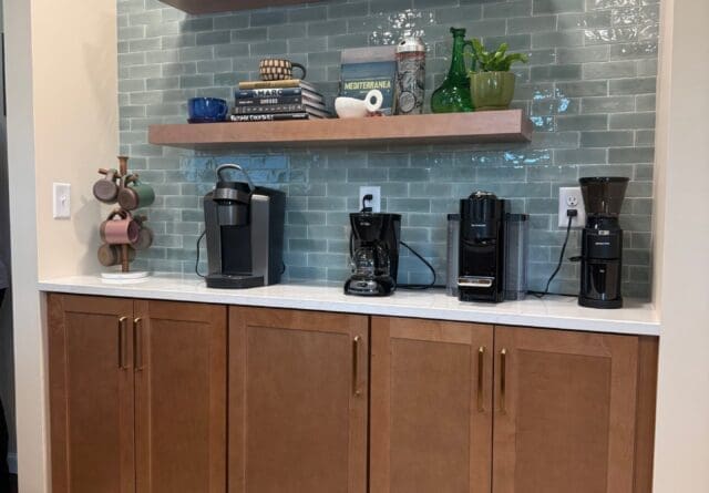 Modern Kitchen Beverage Or Coffee Station Kitchen Remodel in East Petersburg, PA by Kitchen Encounters project photo