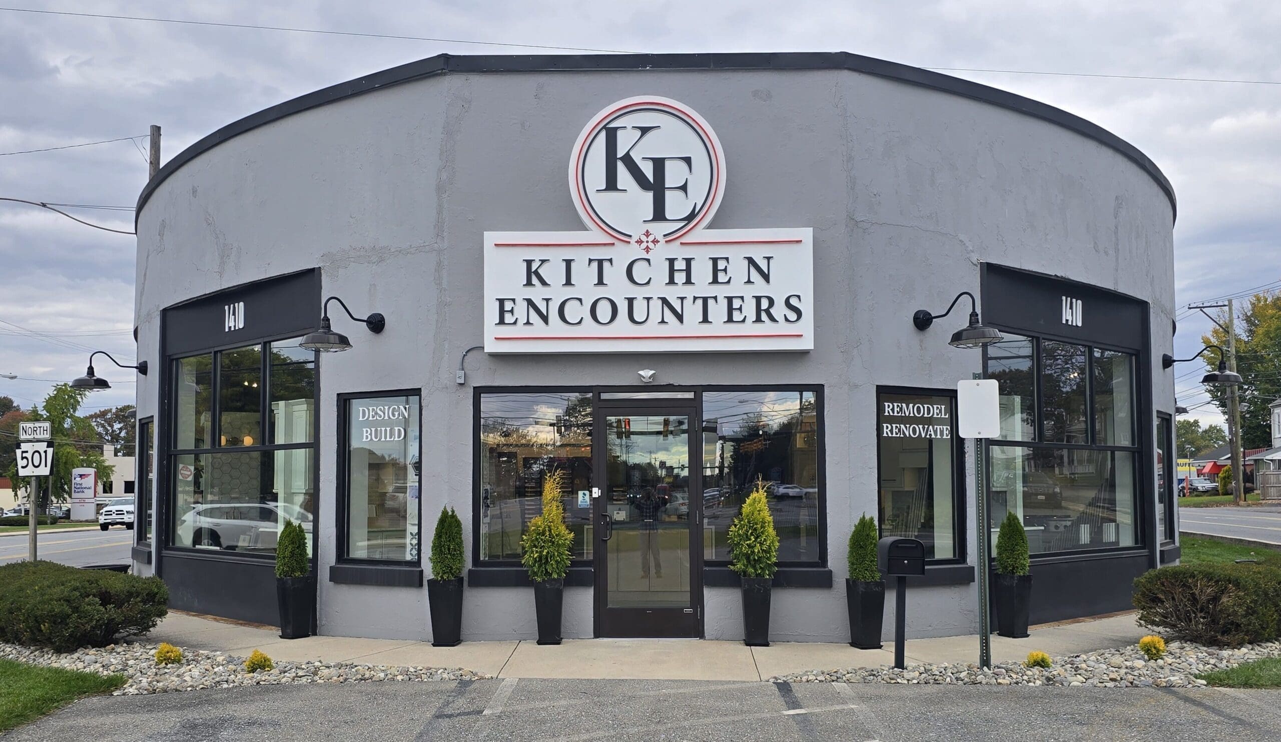 exterior showroom building